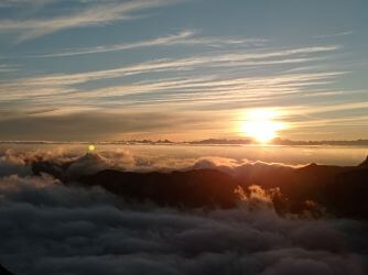Sonnenaufgang beim Säntis