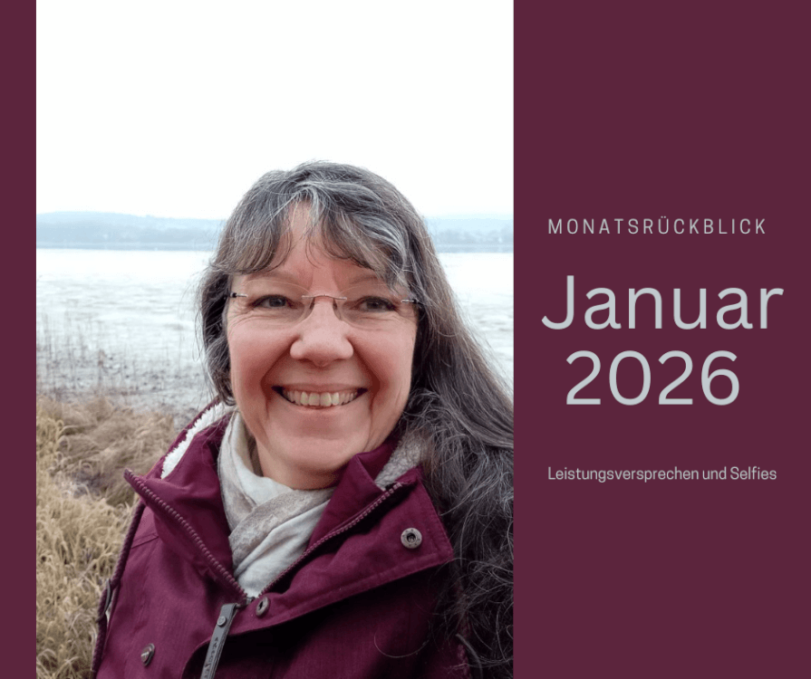 Ulrike macht am Ufer der Mettnau ein Selfie