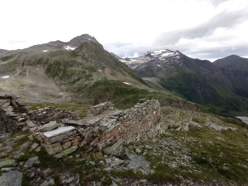 Ruine eines Wirtschaftsgebäudes für den Goldabbau