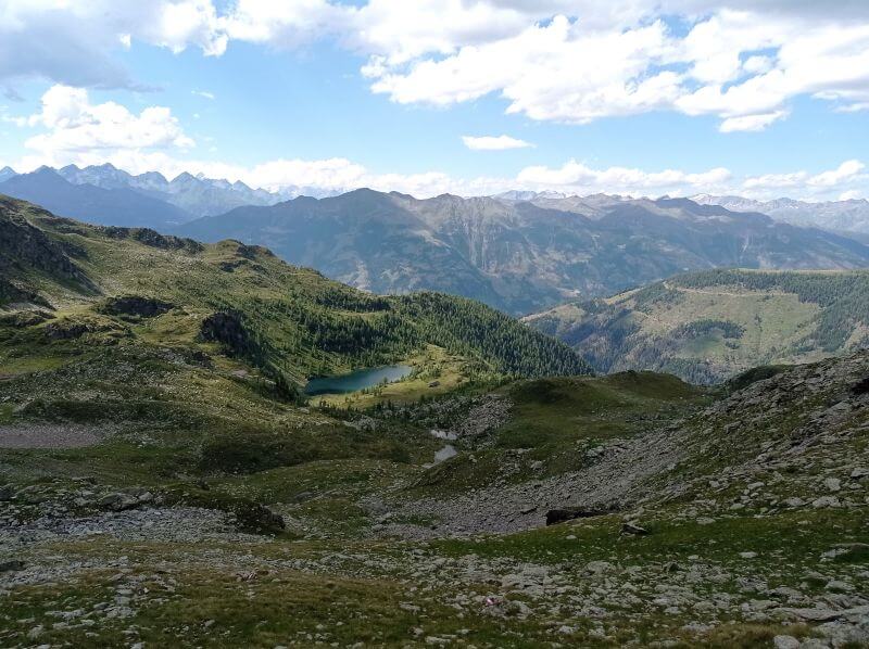 Blick von der Kreuzeckgruppe nach Süden